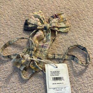 Magnolia Pearl Jabot #096 Madras Blue NWT